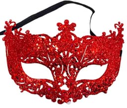 Finnacle - 2 stuks Venetiaans Masker - Oogmasker voor Sensuele Verkleedpartij - Rood - One Size — thumbnail 3