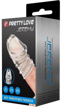 Pretty Love - Jeremy - Penis Sleeve - Cock Sleeve Voor Verminderen Bloedstroom voor Hardere Erecties – Transparant — thumbnail 5