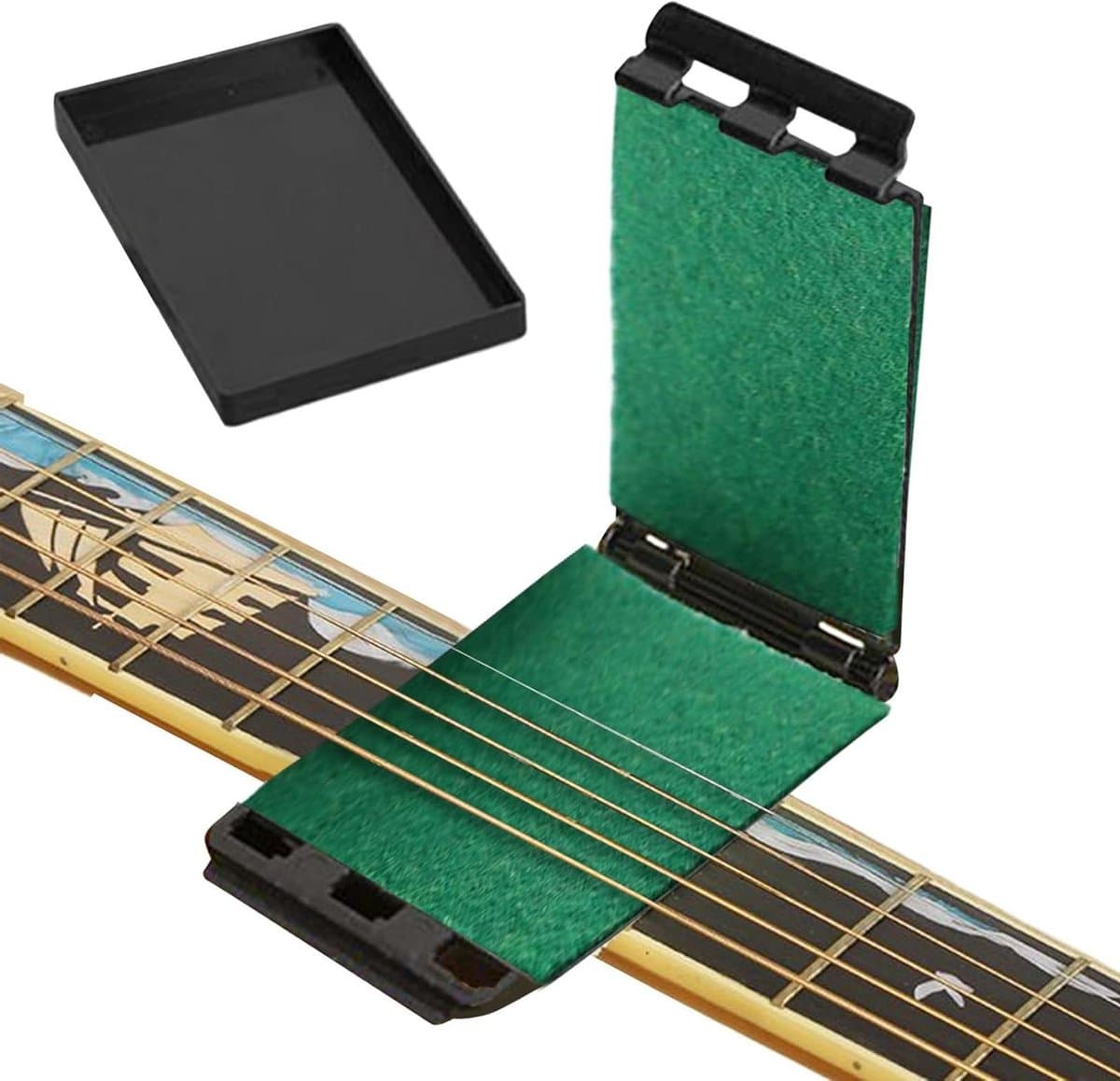 Snaar Reiniger - Instrument Onderhoud - Muziek Instrument Verzorging - Grondige Reiniging - 11 x 6.5 x 2.5 cm - Zwart — afbeelding 1
