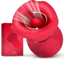 Sensual Desire® LIPS – Likkende Tong Vibrator – Vibrators & Sex Toys voor Vrouwen – 14 Standen met Zuigfunctie – Clitoris Stimulator Realistisch – Stil & Waterdicht — thumbnail 1