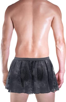 Sexy Sissy Panties voor Mannen - Kanten Mini Rok, Erotische Onderbroek voor Crossdressers en Cosplay, Perfect voor Nachtclubs en Lingerie Verzameling — thumbnail 2
