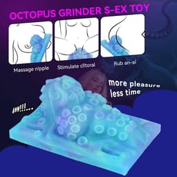 Daity Grinder-seksspeeltje, seksspeeltje met octopus-tentakel, clitorisstimulator voor voorspel met riem, lichtgevende tepel- en anale stimulator van zachte siliconen, waterdichte draagbare clitorisstimulator (Grinder) voor vrouwen en lesbiennes — thumbnail 5