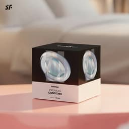 Satisfyer Condooms Heren | 100 stuks | 45-64 mm | XS - XL beschikbaar | Realistisch & dun met vochtig oppervlak | Huidvriendelijk & geurloos | Met reservoir | Getest & betrouwbaar — thumbnail 2