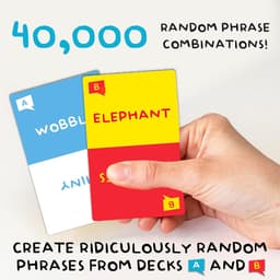 Grappig Woordspel - Liplezen Party - Feestplezier Ontketenen - 40.000 Woordcombinaties - 22.5 cm - Blauw wit rood — thumbnail 5