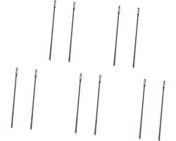 Fluit Reiniger - Schoonmaak Staaf - Muziekonderhoud - Krasvrij Oppervlak - 10 Stuks - Zwart