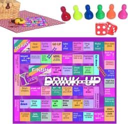 Drinkspel voor volwassenen - Gezelschapsspel Dobbelspel - Feestelijke Bijeenkomsten - Aanpasbaar Speelplezier - 32 x 22 x 1 cm — thumbnail 5