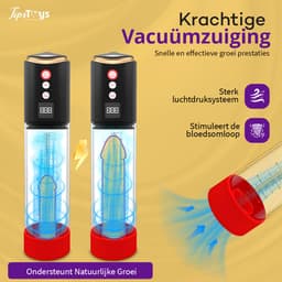 Elektrische Penispomp - 8 Zuigstanden – Penisvergroter Penis Pomp voor Erectieverbetering – Vacuüm Pomp Voor Mannen — thumbnail 3