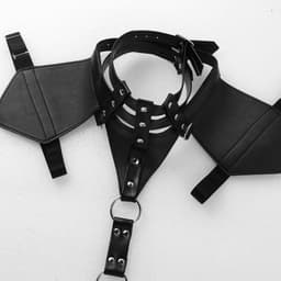 ♛Queen-Toys® Bondage - Mannen Meester harnas - Knevel - BDSM - Schouderharnas mannen - SM pak - Lederlook harnas - Rollenspel kleding — thumbnail 3