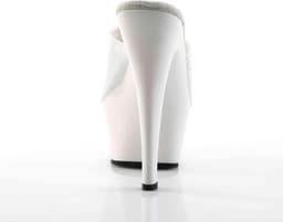 Pleaser - KISS-201 Muiltjes - Paaldans schoenen - 38 Shoes - Wit — thumbnail 4