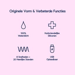 Eva® Personal Massager - Magic Wand - Vibrator voor Vrouwen - Krachtige Clitoris Stimulator - 75% Intensere Stimulatie - 20 Standen - Fluisterstil - Sex Toys voor Vrouwen - Seksspeeltjes - Cadeau voor Vrouw - Sensuele Audio - Blossom Pink — thumbnail 2