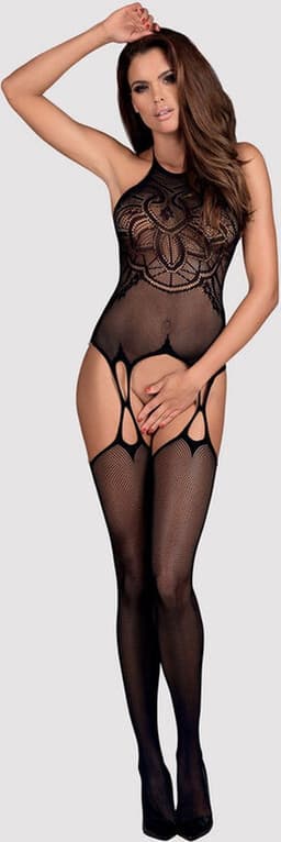 Obsessive Bodystocking G316 - Erotische Body - One Size - Zwart — thumbnail 3