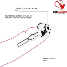 RVS Penis Plug - Urethrale Dilator - Hol - Medical Play Accessoire — thumbnail 1