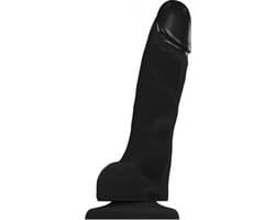 Strap-On-Me - Soft Realistic - Dildo met Zuignap - Zwart - Maat L