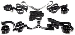 XR Brands AF721 - Leather Bed Restraint Kit — thumbnail 4
