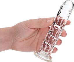 Shots - RealRock REA150TRA1 - Straight Realistic Dildo Suction Cup - 6'' / 14,5 - Tra — thumbnail 3