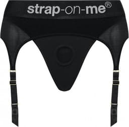 Strap-On-Me - Strapon Harnas Lingerie - Rebel - Zwart - Maat 2XL — thumbnail 9