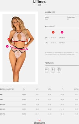 Obsessive - Lilines 2-pcs Set S/M — thumbnail 2