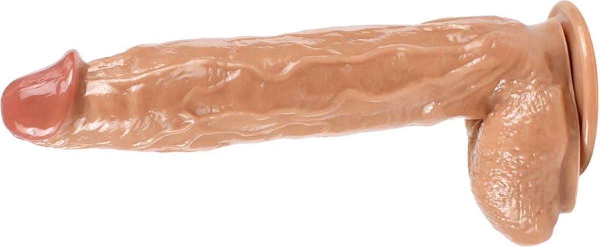 XXL DILDO 28 cm - Dildo met zuignap - Groot formaat - Prettige aderen - PVC - 28 cm - Vaginaal en Anaal — afbeelding 1