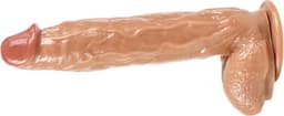 XXL DILDO 28 cm - Dildo met zuignap - Groot formaat - Prettige aderen - PVC - 28 cm - Vaginaal en Anaal — thumbnail 1