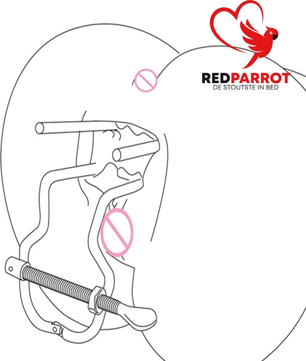 Mega speculum - Anale en Vaginale spreider - Verstelbare dilator - Mega fisting uitrekker - RVS — afbeelding 1