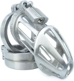 BON4ML Large Male Stainless Steel Chastity Cage Grote Roestvrij Stalen Kuisheidskooi — thumbnail 5