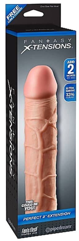 Pipedream - Fantasy X-Tensions - Perfect 2" Extension - Skin — thumbnail 3
