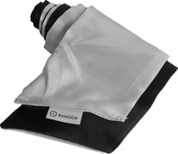 Banoch | Blinddoek Zwart/Wit - zacht 150 cm 8 cm breed — thumbnail 3