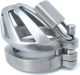 BON4Micro Erotiek BDSM Kuisheid Kuisheidskooien Hoge Kwaliteit zeer kleine Peniskooi Very Small Male Chastity Cage Stainless Steel — thumbnail 5