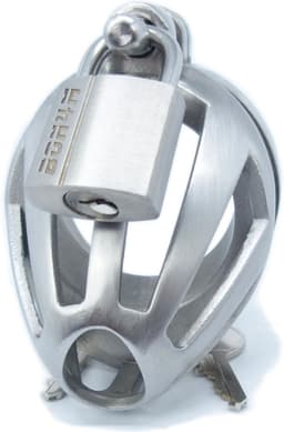 BON4Micro Erotiek BDSM Kuisheid Kuisheidskooien Hoge Kwaliteit zeer kleine Peniskooi Very Small Male Chastity Cage Stainless Steel — thumbnail 1