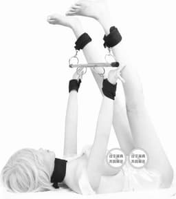 BDSM spreader bar / spreidstang verstelbaar met 4 hand/enkelboeien Cimejo® — thumbnail 5
