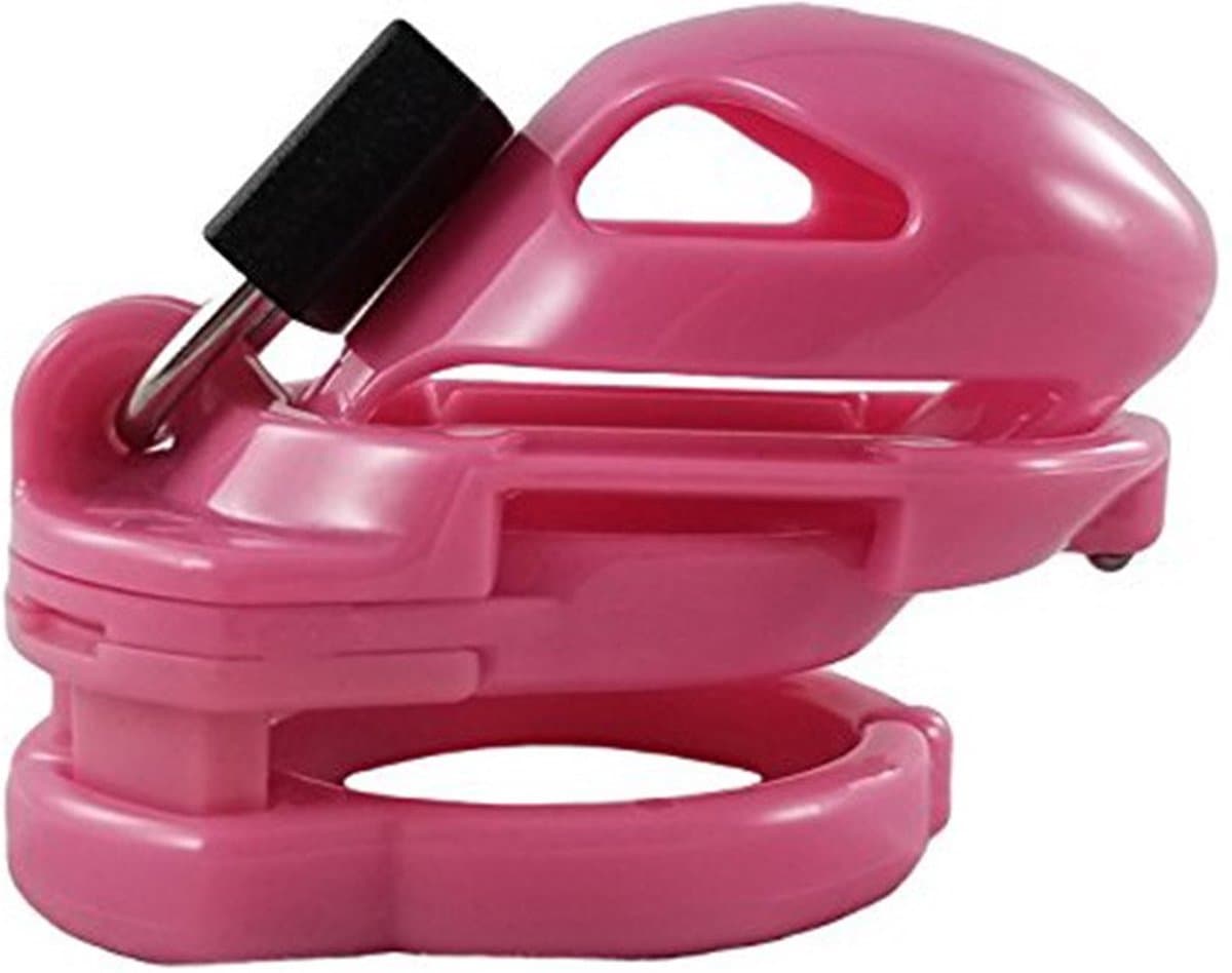 The Vice - Kuisheidskooi - Peniskooi - Chastity Cage - Roze - Verkrijgbaar in de Maten Mini Standaard en Plus Standaard — afbeelding 1