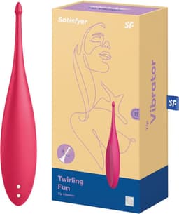 Satisfyer, oplegvibrator, tip vibrator, 'Twirling Fun', 17,5 cm, waterdicht, oplaadbaar, lichaamsvriendelijke siliconen — thumbnail 21