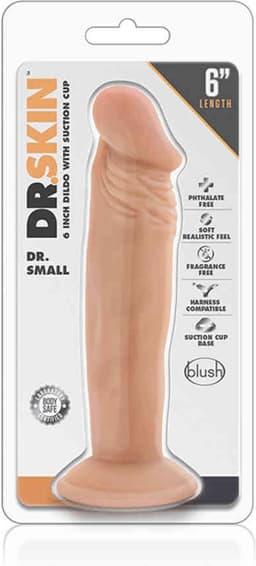Dr. Skin - Dr. Small Dildo Met Zuignap 19 cm - Vanilla — thumbnail 4