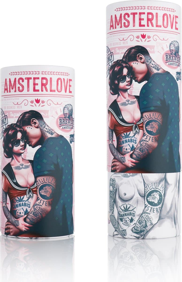 Amsterlove - Romantic Couples Box - gift package 7 Piece Cylinder — afbeelding 1