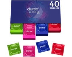 Durex Surprise Me - 3 x 40 Condooms - 120 Stuks - Voordeelverpakking