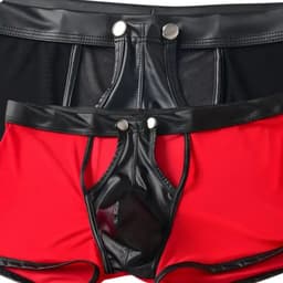 LekkerStout 2-Pack BDSM Boxershorts - Open Kruis - Zwart/Rood - Sexy Herenlingerie | XL | LS266 — thumbnail 11