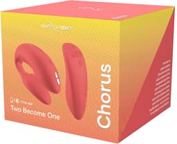 WE-VIBE Chorus Paar-Vibrator voor clitoris- en G-spotstimulatie met Squeeze Remote, opzetvibrator voor haar en hem, 100% waterdicht, haptische afstandsbediening, app-bediening — thumbnail 3