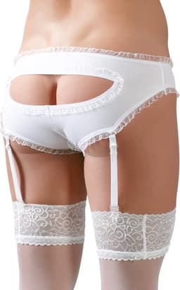 Cottelli Collection – Stout School Meisje Set met Rok en Top voor Ondeugende Meiden – Maat L – Wit — thumbnail 11