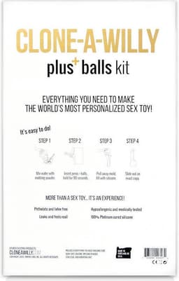 Clone A Willy Kit Dildo - Including Balls — thumbnail 3