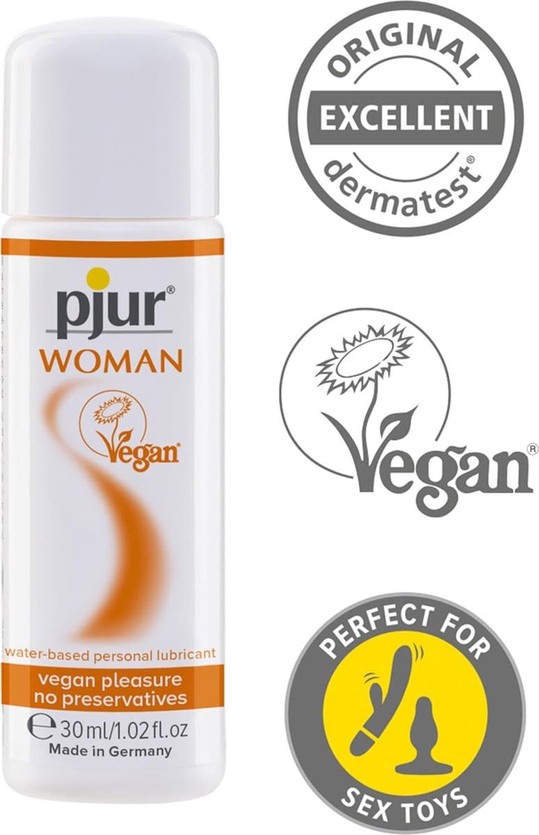 Pjur - Woman Vegan Waterbased Personal Glijmiddel 30 ml — afbeelding 1