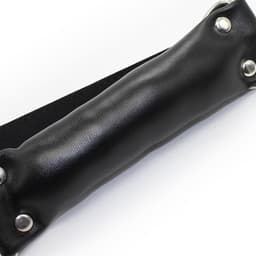 Banoch - Bit gag soft straight black - bitgag van imitatieleer zwart - bdsm — thumbnail 2