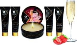 Shunga Geisha Sparkling Geschenkset Aardbeienwijn - Rood — thumbnail 11