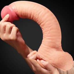 Lovetoy - Realistische XXL Dildo - 30.5 cm - Beige — thumbnail 4