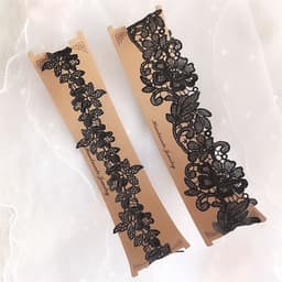WiseGoods Luxe Kousenband Dames - Sexy Lingerie - Ondergoed Accessoires - Cadeau - Erotiek - Voor Kousen - Huwelijk - 2 stk Zwart — thumbnail 2