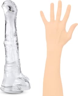 Transparante Mega Dildo - Grote Dildo - Dikke Dildo - Extreme Dildo - Anaal Groot - Reusachtige Dildo XXL - Buttplug XXXL Monster Dildo - Fantasy Dragon Dildo - Animal dildo - Anaal Groot - Zuignap — thumbnail 1