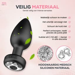 Lovefreak® - Vibrerende Buttplug - Buttplugs - Butplug - Buttplug Vibrator - Anale Speeltjes — thumbnail 5