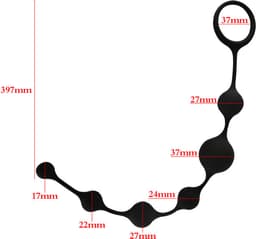 HappySexy Anal Beads Kralen Ketting – Anale speeltjes Vaginale balletjes – Anaal Snake Dildo Buttplug Ballen - Gay Hetero Sex Toys — thumbnail 2
