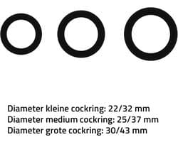 Erovibes - Cockring - Penisring - Cockringen - Siliconen - 3 Stuks