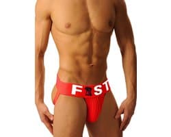 Fist Logo Jockstrap Rood maat Large