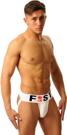 Fist Logo Jockstrap wit maat small — thumbnail 1